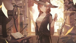 万圣节的动漫暗黑魔法女巫壁纸图片