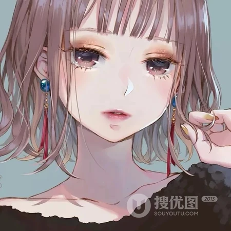 线条手绘，动漫男女插画类的头像图片