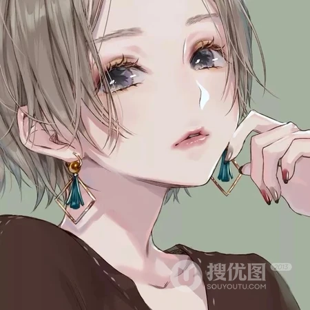 线条手绘，动漫男女插画类的头像图片