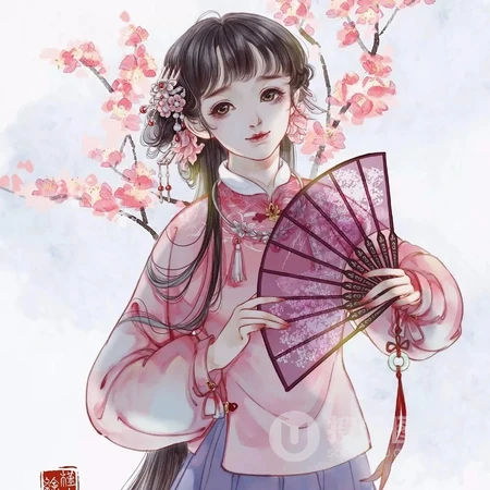 古风汉服，唯美的古代女生俊男手绘头像