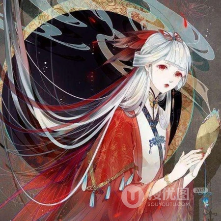 朱砂红妆待君迎，吾心已许君一人，唯美的古代红妆新娘头像