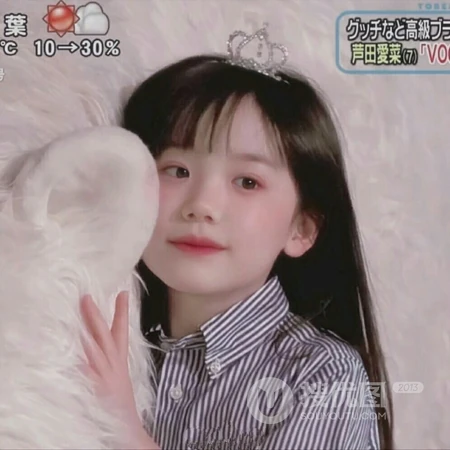 超可爱的日本小童星芦田爱菜萌表情头像图片