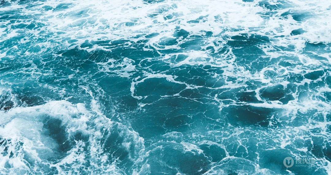 水天一色的大海，海水的唯美壁纸图片