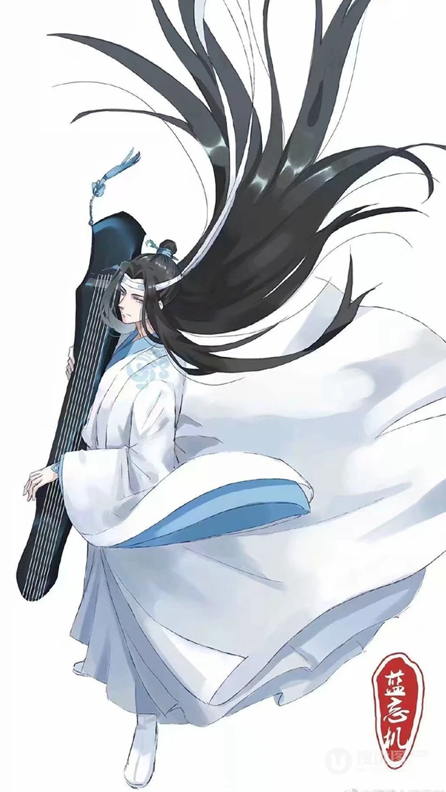 长发飘飘非常有创意的《魔道祖师》人物壁纸