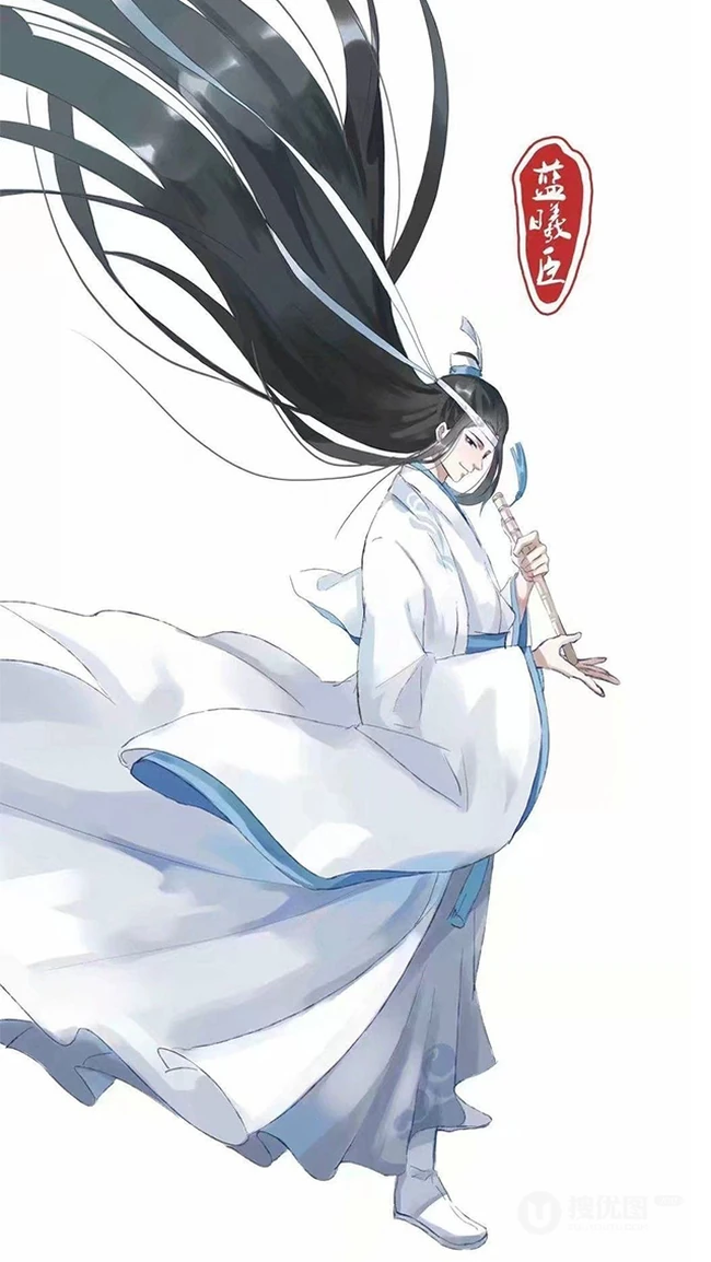 长发飘飘非常有创意的《魔道祖师》人物壁纸
