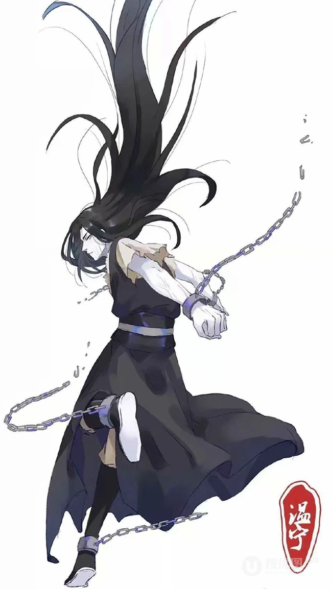 长发飘飘非常有创意的《魔道祖师》人物壁纸