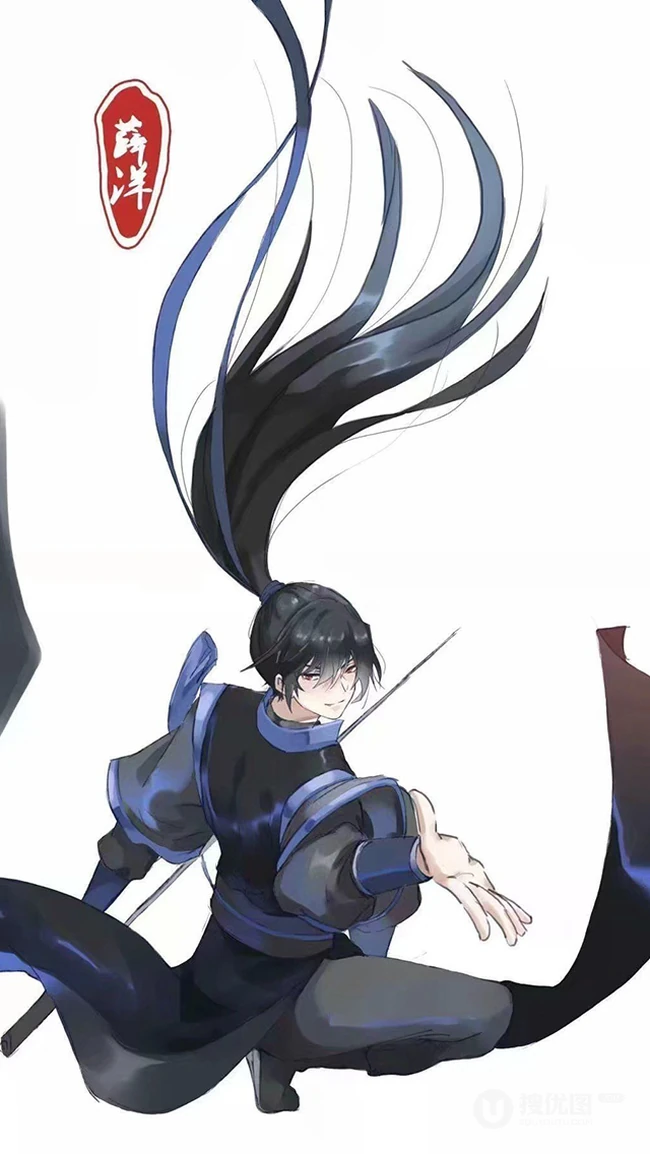 长发飘飘非常有创意的《魔道祖师》人物壁纸