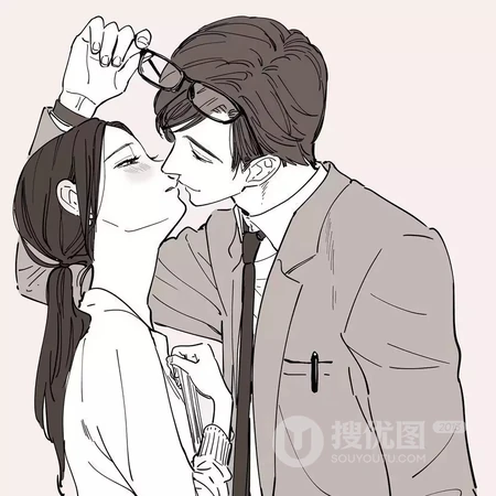 情侣头像一人一半系列，杰克与汤姆等创意头像图片