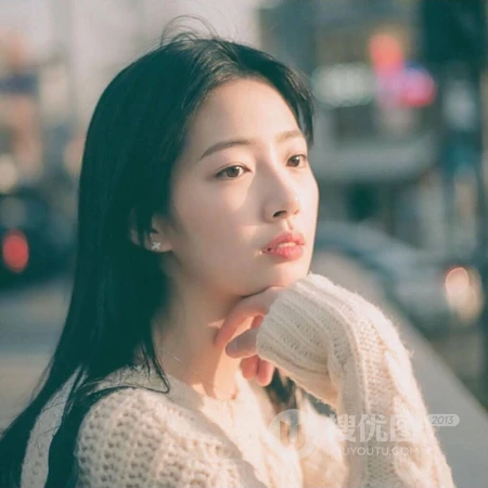 清纯，小清新的长发女生头像图片