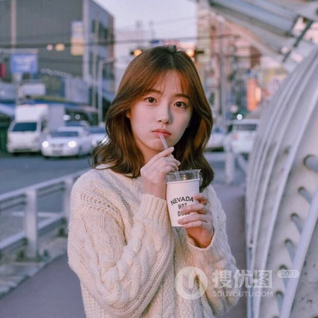 清纯，小清新的长发女生头像图片