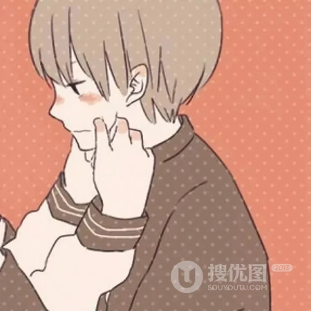 潮流一人一半男女生情侣头像图片