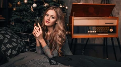 性感的圣诞欧美美女高清壁纸下载