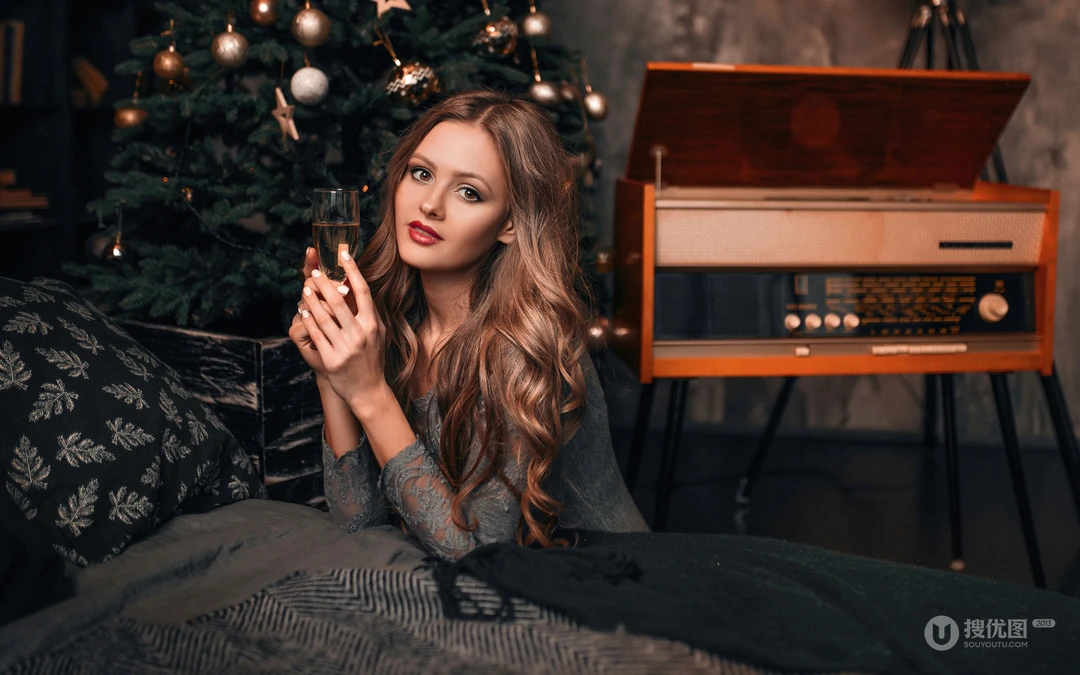 性感的圣诞欧美美女高清壁纸下载