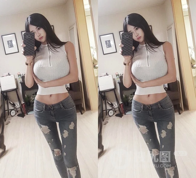 李秀彬健身房大秀匀称身形，细腰丰乳简直完美
