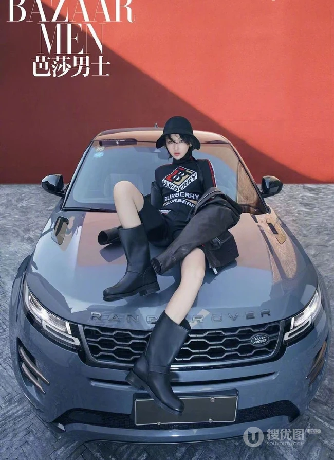 周冬雨时尚酷美豪放《BAZAAR》杂志封面写真大片