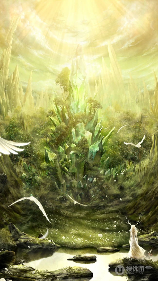 脑洞大开的奇幻插画手机壁纸图片
