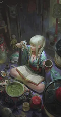 奇特幻想，富有艺术气息的动漫插画作品手机壁纸