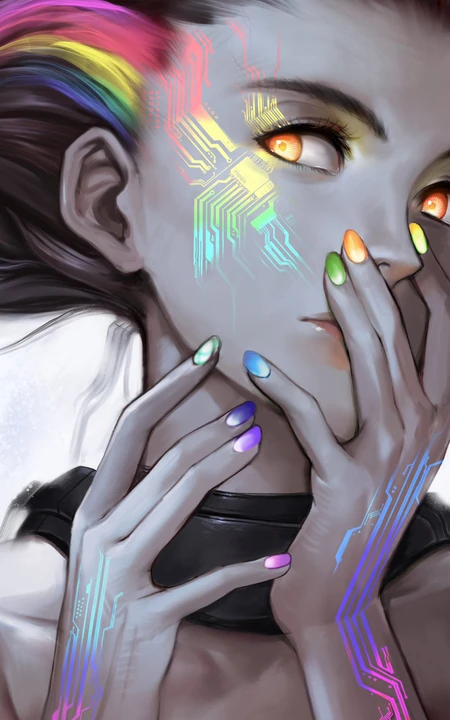奇特幻想，富有艺术气息的动漫插画作品手机壁纸
