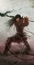 刺客，战士，兽人等奇幻动漫插画手机壁纸