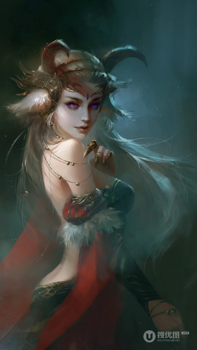 刺客，战士，兽人等奇幻动漫插画手机壁纸