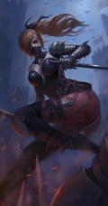 刺客，战士，兽人等奇幻动漫插画手机壁纸