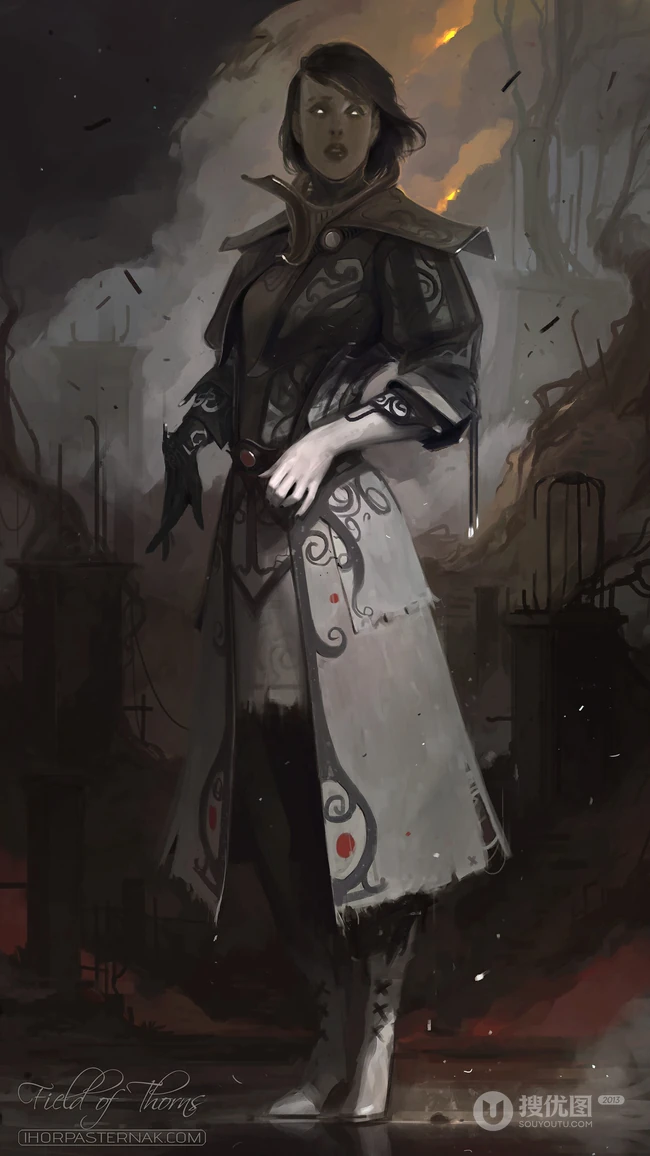 幻想艺术，艺术手法剑客战士等油画插画壁纸作品