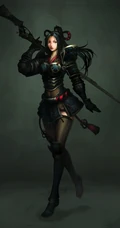 创意欧洲古代女战士，剑士等插画壁纸