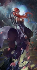 创意欧洲古代女战士，剑士等插画壁纸
