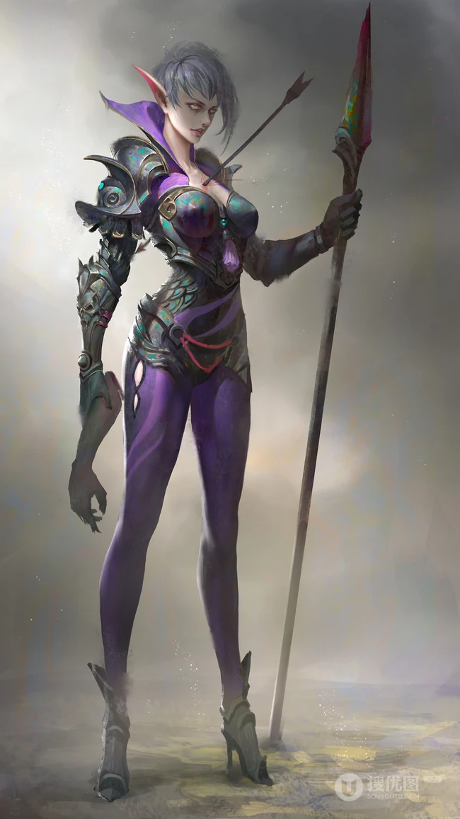 创意欧洲古代女战士，剑士等插画壁纸