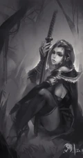 创意欧洲古代女战士，剑士等插画壁纸