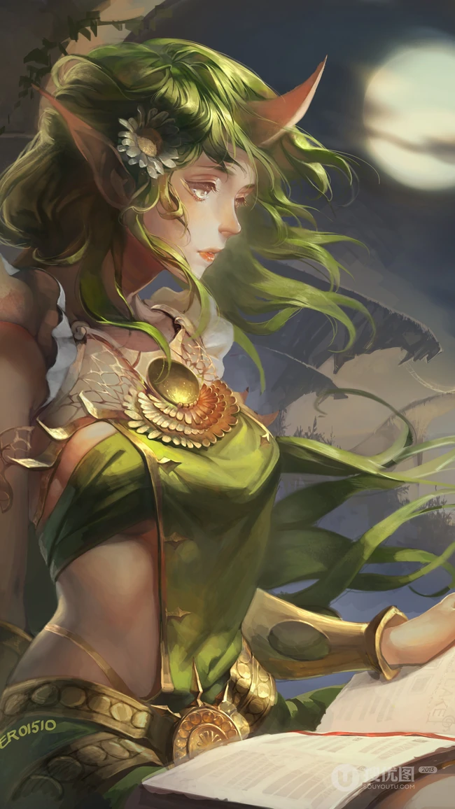奇幻画风系列手绘动漫插画作品壁纸四