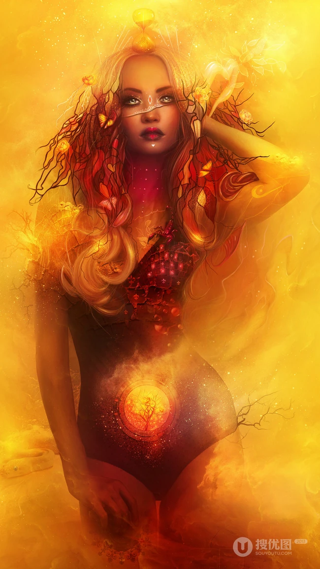 奇幻画风系列手绘动漫插画作品壁纸四