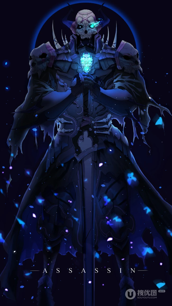 幻想派画风的动漫人物，怪兽等插画类手机壁纸六