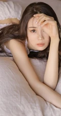 长发，线条感，纤细线条，气质时尚清新女生佳人室内写真照