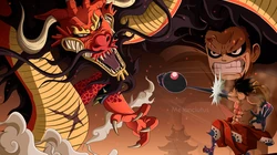 海贼王主角路飞高清插画壁纸图片