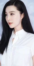 范冰冰白衣带扣衬衫裙优雅写真图片
