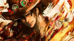 海贼王火拳艾斯（波特卡斯&middot;D&middot;艾斯）炫酷耍技壁纸图片