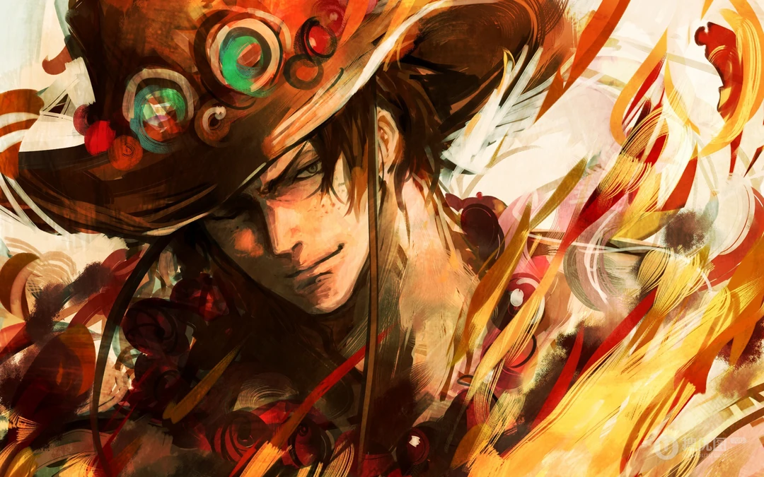 海贼王火拳艾斯（波特卡斯&middot;D&middot;艾斯）炫酷耍技壁纸图片