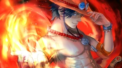 海贼王火拳艾斯（波特卡斯&middot;D&middot;艾斯）炫酷耍技壁纸图片