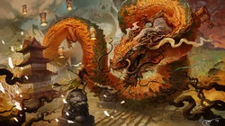 中国的远古神兽&ldquo;龙&rdquo;的高清壁纸图片
