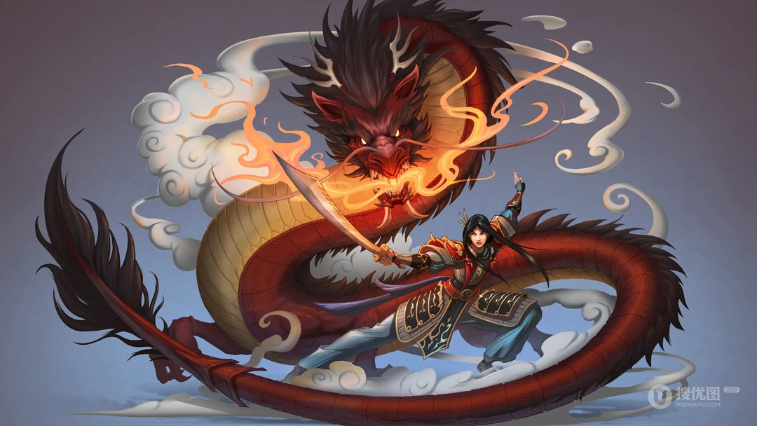 中国的远古神兽&ldquo;龙&rdquo;的高清壁纸图片
