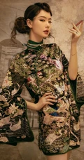 戚薇超美复古中国风旗袍写真图片