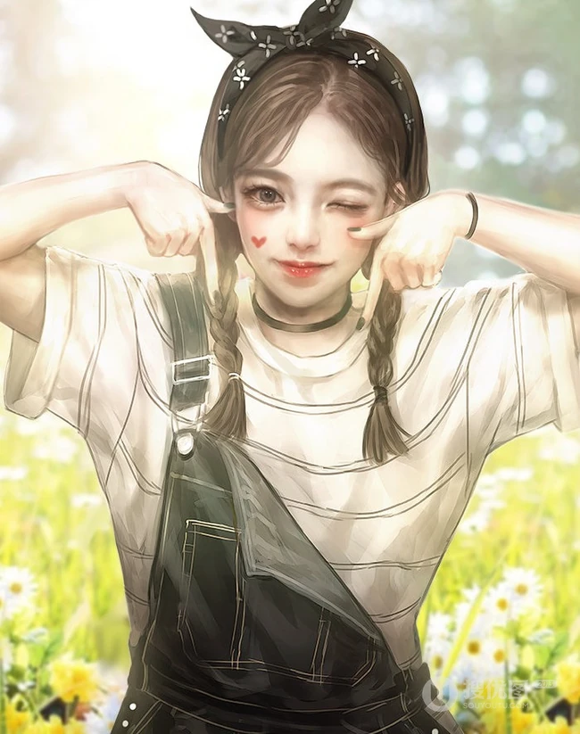 可做头像的动漫女生图片，P站画师Shal.E插画作品