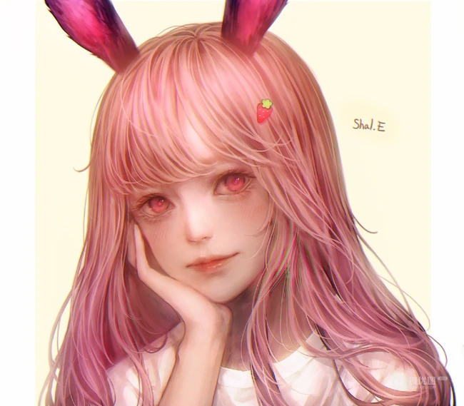 可做头像的动漫女生图片，P站画师Shal.E插画作品