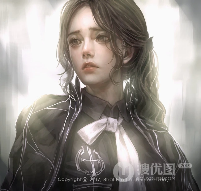 可做头像的动漫女生图片，P站画师Shal.E插画作品