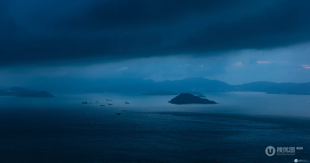 唯美的海上风景海上岛屿的壁纸图片