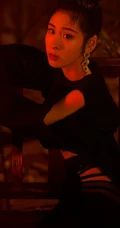 张碧晨年味十足优雅暗黑写真，黑色系服饰复古贵气