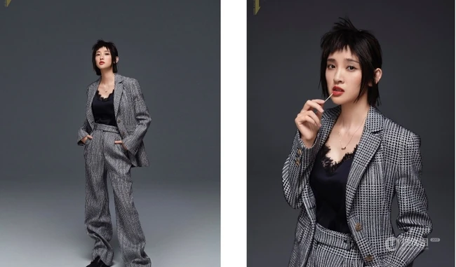 唐艺昕ICON-F时尚画报写真图片，容颜娇美，妆容精致