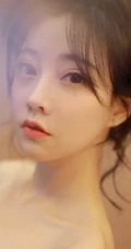 冯提莫优美仙气绣花蕾丝礼裙长裙动人室内写真图片