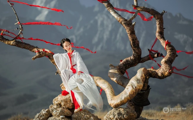 大话西游紫霞风格的古风小姐姐唯美摄影图片 第2张